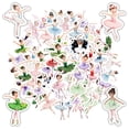 thumbnail image 4 of 35pcs Charming Ballerina Stickers Elegant Fairy Stickers Playful Kids Stickers for Luggage Phone Laptop, 4 of 9