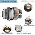 thumbnail image 3 of FORMRS Unisex School Backpack 17" Student Travel Bag with Laptop Compartment, Floating Whale, 3 of 7