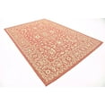 thumbnail image 2 of Unique Loom Botanical Collection Traditional Floral Border Transitional Indoor and Outdoor Flatweave Area Rug, 6' x 9', Terracotta/Beige, 2 of 5