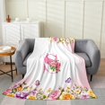 thumbnail image 1 of Erosebridal Monogrammed Throw Blanket for Couch 30x40,Personalized Initial Plush Blanket,Letter Decoration,Ultra Soft, 1 of 7
