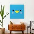 thumbnail image 4 of Creative Products Blue Bird Face 24x24 Canvas Wall Art, 4 of 5