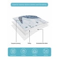 thumbnail image 5 of Quilts Twin Size Bedding Set, Blue Turtle Coastal Lightweight Quilted Comforter, Beach Starfish Nautical Coral Botanical Reversible Bedspread Coverlet with Pillow Covers for All Season, 68" x 86", 5 of 7