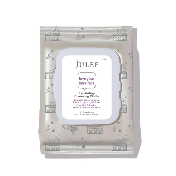 Julep - Julep Makeup Remover Face Wipes, Exfoliating 30 Ct - Walmart