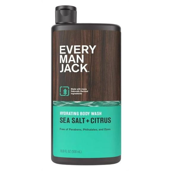 Every Man Jack Body Wash Sea Salt 16.9oz (Pack of 3)