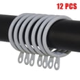 thumbnail image 1 of Metal Curtain Rings Hanging Hooks for Curtains Rods Pole Voile Heavy Duty Rings, 1 of 5