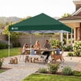 thumbnail image 5 of CROWN SHADES 8x8 Pop Up Canopy with One Push Setup Easy Outdoor Sun Shade for Events Parties Camping Forest Green, 5 of 7