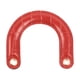 thumbnail image 4 of Mango de bolso Fernando PU hecho a mano en forma de U Rojo, 4 of 8