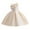 Beige, variant on Kiijoy Girls One Shoulder Flower Satin Pageant Dress Party Princess Piano Gown, Sizes 6-7
