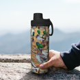 thumbnail image 7 of Honeii Mallard Ducks Print 18OZ Sports Insulated Kettle,Double-Walled Stainless Steel Water Bottle with Leak-Proof Lid, Perfect for Outdoor, Sports, and Travel, 7 of 7