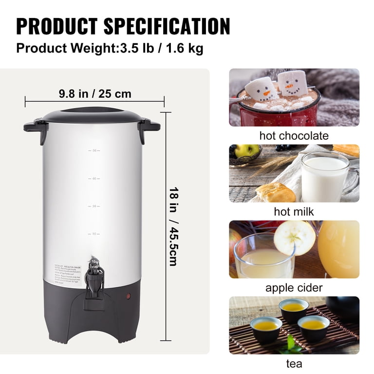 KFFKFF Stainless Steel Coffee Urn, 50-Cup photo 7