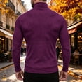 thumbnail image 6 of JAFSPIFXO Men's Turtleneck Sweater Solid Color Knit Long Sleeve Slim Fitted Stretch Pullover Sweater Tops, 6 of 7