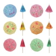 thumbnail image 5 of BambooMN 5.9" Colorful Umbrella Parasol Cocktail Picks for Drinks and Food, Decorative Toothpicks for Hotel, Restaurant, Hawaiian Party, 100 Pieces, 5 of 6