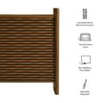 thumbnail image 3 of Emric Wave Shoe Cabinet in Walnut, 3 of 9