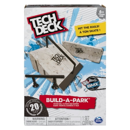 Tech Deck - Build-A-Park – Kicker Rail, Flatbar, and Barrier – Ramps for Tech Deck Board and (Best Decking Boards Reviews)
