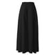 thumbnail image 5 of Falda larga plisada holgada informal para mujer: cintura elástica, color liso, largo maxi para todas las estaciones, tallas S-XXL, 5 of 6