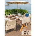 thumbnail image 5 of Outdoor Tablecloth with Umbrella Hole for Patio/Picnic/Party/Camping, Country Waterproof Table Cloth Rectangle Table Cover Washable, Texas Star Plants Branches Berry Farmhouse Retro (60"x 120"), 5 of 8