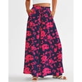 thumbnail image 3 of BTFBM Women Casual High Waist Wide Leg Pants Spring Summer Long Palazzo Pants Pocket Lounge Beach Vacation Clothes, 3 of 7