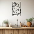 thumbnail image 4 of LaModaHome Exclusive Couple Hugging Metal Wall Art – Durable & Artistic Metal Wall Art for Home and Office Decor, Perfect for Any Interior Design Aesthetic, 4 of 5