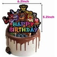 thumbnail image 5 of Nights Freddyed Birthday Supplies Balloon Banner Cake Topper Tableware Birthday Party Decoration Baby Shower, 5 of 7