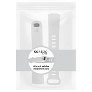 Kore 2.0 Elite Smart Watch Bands (white) - Soft, Flexible Elastomer Replacement Watchband for Kore Elite Bluetooth Fitness Tracker Watch