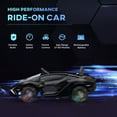 thumbnail image 3 of Aosom 12V Ride on Car, Lamborghini SIAN Licensed Battery Powered Electric Car for Kids with Remote Control, Horn, Music, & Headlights, Black, 3 of 9