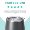 thumbnail image 5 of Swig Life 14oz Stemless Wine Cup | Insulated Stainless Steel Wine Tumbler | Gray, 5 of 5