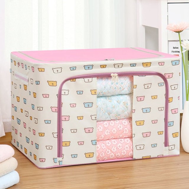 Oversize Storage Box Toys Clothing Storage Box Oxford Cloth Finishing Box Closet Folding Clothes Household Room Essentials