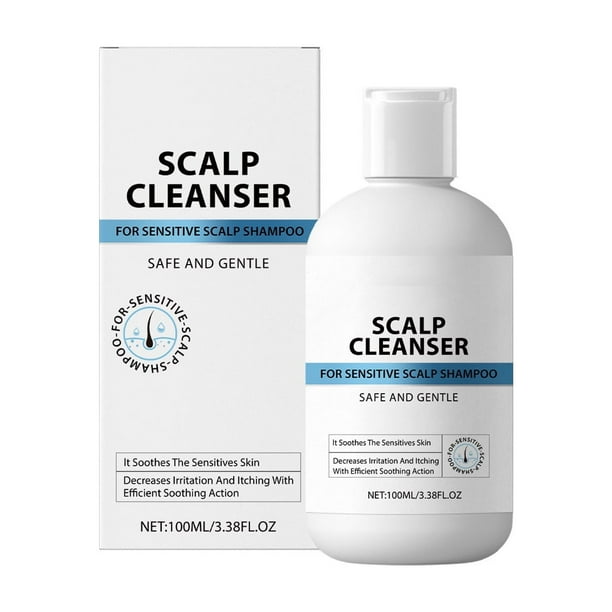 Limpiador del cuero cabelludo, acondicionador intensivo seguro y suave para hidratar el cuero cabelludo y el cabello seco y estresado, 100 ml