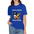 thumbnail image 5 of Dad Support Alone Puzzle You'll Never Walk Double Sided Different Design T-Shirt, OdeJous Blue T-Shirt S, 5 of 7