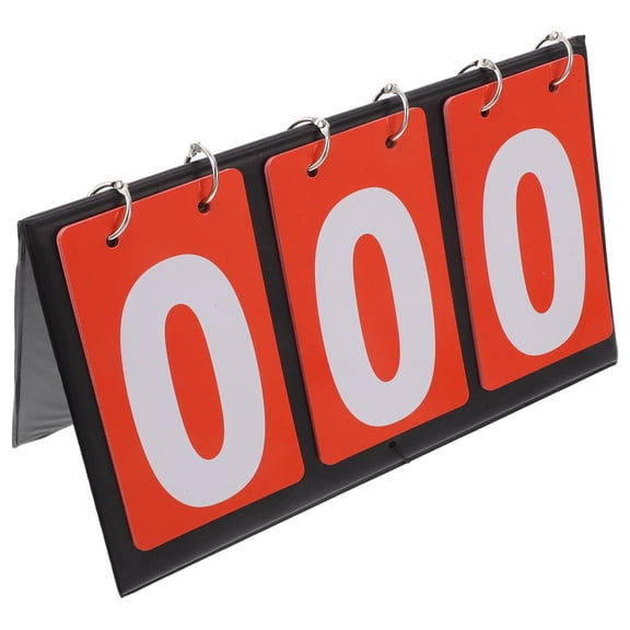 DINHEAROM Compact Portable Flip Scoreboard with Three Digit Display for Sports
