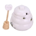 thumbnail image 2 of Ceramic Honey Jar Accessories Multifunctional with Lid Storage Containers Food, 2 of 8