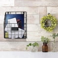 thumbnail image 4 of Wire Mail Basket - Wall Mounted Hanging Folder/Document Organizer - Economic & Easy to Install Tray, 4 of 5