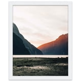 28x20 Frame White Solid Wood Picture Frame Includes UV Acrylic Shatter ...