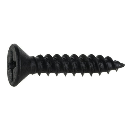 

#6 x 3/4 Black Phillips Flat TwinFast Wood Screws CSFS-050 (100 pcs)