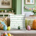 thumbnail image 2 of MXTPOV Pillow Covers 18x18, Cute Rabbits Easter Eggs Striped Plaid Pillow Covers for Couch Sofa, Easter Decorations, Decorative Throw Pillow Covers for Home Decor, 2 of 5