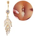 thumbnail image 1 of Women's Navel Ring Creative Rhinestone Belly Button Ring Body Piercing Jewelry, 1 of 5