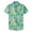 green, variant on Geeksport Men's Hawaiian Floral Shirt Short Sleeve Button Down Casual Summer Tropical Beach Shirt
