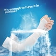 thumbnail image 4 of Manga de hielo Protector solar de verano Manga de seda de hielo Manga de brazo protectora Manga fina para conducir para hombres y mujeres, 4 of 4