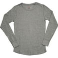 thumbnail image 2 of Hanes Womens X-Temp Thermal Underwear - Solids and Printed Long Sleeve Crew Top, 41030 Blue Stars / XX-Large, 2 of 2