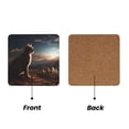 thumbnail image 2 of Xecao Pyramid Desert Cat for MDF Cork Coaster 4 Pcs,Drink Coasters,Suit for House Warming Gifts New Home ,Coffee Table Decor-Square, 2 of 7
