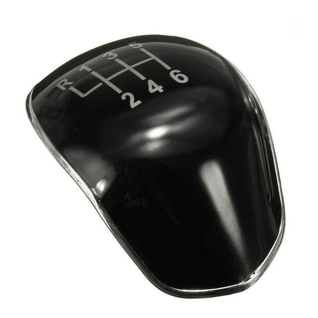 fastboy Gear Handle Knob Caps 6 Replacement For Focus MK2 Fiesta C-max B-max Kuga Transit Black 6.3*4.2cm