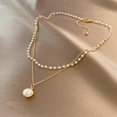 thumbnail image 5 of Super Beautiful Pearl Double Necklace Luxury Pearl Pendant Fashion Women Necklace Party Gift Jewelry, 5 of 5