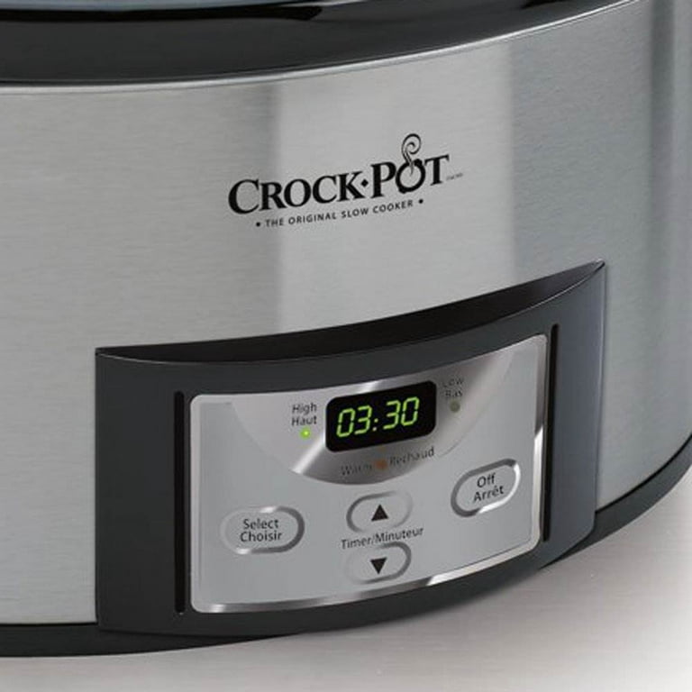 Crock-pot SCCPVL610-S-A 6 Quarts Cooker & Steamer w/ High, Low and Keep  Warm Functions, 1.5 Gallon Capacity, 20-Hour Timer, Locking Latches &  Gasketed Lid