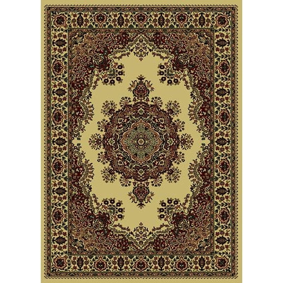 Radici Usa Castello Area Rug 1191 Ivory Medallion Floral 3' 3" x 4' 11" Rectangle