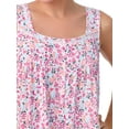 thumbnail image 3 of Aria Women's Sleeveless 100% Cotton Nightgown, Sizes XS-5X, 3 of 6