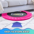 thumbnail image 6 of Sportspower My 1st Trampoline 36" Indoor/Outdoor Mini Rebounder Trampoline with No-Gap Padded Cover, for Toddlers & Kids, Max Weight Capacity 220 LBS - PINK, 6 of 7