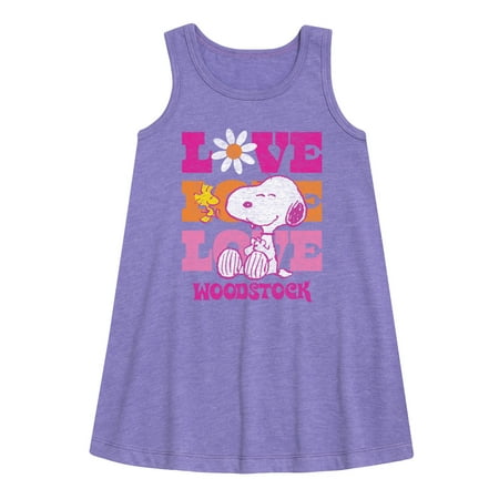 

Peanuts - Love Woodstock - Toddler & Youth Girls A-line Dress