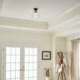 thumbnail image 4 of Kichler Winslow 8.5" 1 Light Black Semi-Flush Mount Light with Clear Seeded Glass, 4 of 6