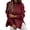 Red, variant on Vedolay Women's Sweaters Oversized Sweaters for Women Crewneck Long Sleeve Knit Pullover Sweater,Red S