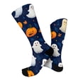 thumbnail image 6 of IYYVV Halloween Crew Socks For Men Women Fun Pumpkin Ghost Novelty Crazy Crew Over The Calf Socks For Holiday Festival One Size, 6 of 6